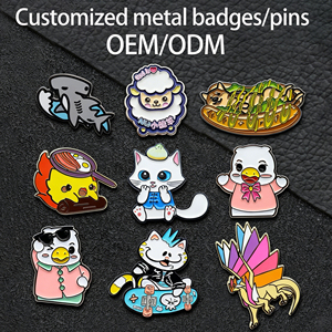 Insignia <span class=keywords><strong>de</strong></span> esmalte duro <span class=keywords><strong>de</strong></span> dibujos animados, broche metálico <span class=keywords><strong>de</strong></span> <span class=keywords><strong>anime</strong></span>, insignia <span class=keywords><strong>de</strong></span> pecho con pintura horneada, pines huecos, insignia personalizada con logotipo <span class=keywords><strong>de</strong></span> empresa - Product Image 1