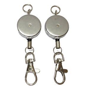 High Quality Heavy-Duty Metal Retractable Badge Reel Other Lanyards Product Retractable Reel Badge Holder