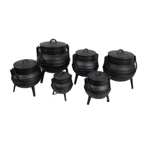 Ollas de Hierro Fundido de Tres Patas de Portugal, Olla Potjie, Utensilios de Cocina para Acampar al Aire Libre, Aceite Vegetal, Olla de Hierro Fundido Española de 3 Patas - Product Image 6