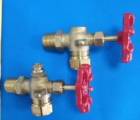 Jauge de niveau à tube en verre borosilicate, universel, valve de niveau de liquide, en laiton
