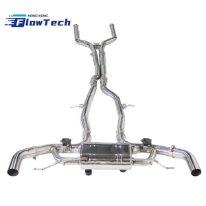 ท่อไอเสีย FlowTech High Performance SS304 Catback สำหรับ Mercedes Benz GLC63 AMG 4.0T พร้อมวาล์วควบคุมเสียง  แบบขัดเงา - Product Image 6