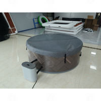 180cm Nouveau Design Bain de Glace Rond Plongeant Portable Glace Plongeant Spa Piscine Bain Chaud Gonflable pour Adultes