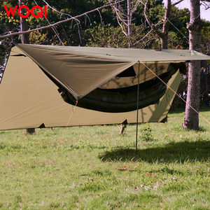 WOQI Haute Qualité Étanche À La Pluie Camping En Plein Air Bâche Portable Nylon Hamac De Couchage <span class=keywords><strong>Avec</strong></span> <span class=keywords><strong>Moustiquaire</strong></span> Spot Parachute Conception - Product Image 5