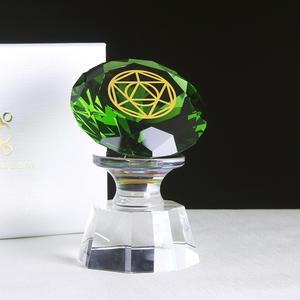 Trophée de diamant en verre de cristal K9, gravure, peinture couleur, médailles de diamant, coupe pour les cadeaux de film d'affaires, nouveauté - Product Image 1