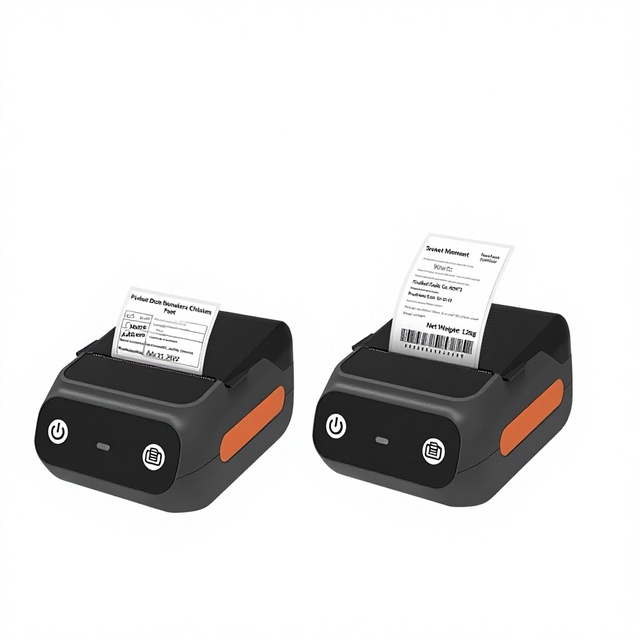 VRT Handheld Portable Thermal Label Printer for for Price Labels Adhesive Stickers Clothing Tags Food Stock-1 Year