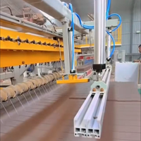 Machine automatique de fabrication de blocs creux en argile contrôlée par PLC, avec coupe-fil à double portique pour briques