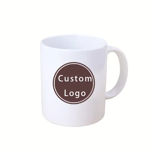 Hot sublimation mug cup thermal transfer ceramic cup with blank coating 11oz customizable ceramic coffee mug