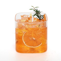 Premium handgemachte Orangensaft Duftglas Kerze Kreative Premium Glas Jar Jelly Wax für Entspannung Urlaub Dekor Guter Geruch