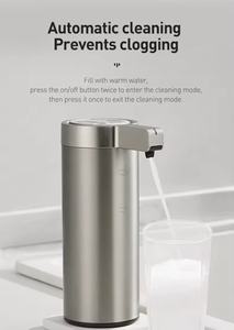 Distributeur automatique de savon liquide moussant sans contact, rechargeable, moderne et luxueux pour salle de bain, idéal pour les hôtels - Product Image 3