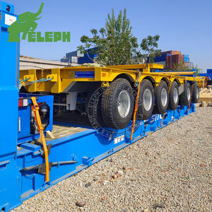 <span class=keywords><strong>Remorque</strong></span> semi-<span class=keywords><strong>remorque</strong></span> électrique robuste autopropulsée pour le transport de poutres longues - Product Image 1