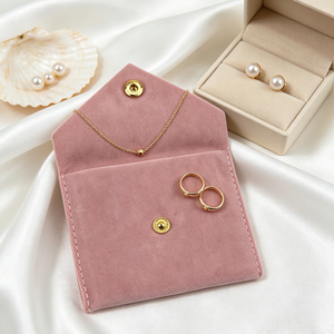 Custom Printed Pink Suede Velvet <strong>Jewelry</strong> Pouch <strong>Packaging</strong> Envelope Gift Bag with Pad Velvet <strong>Jewelry</strong> Bag Logo <strong>Jewelry</strong> <strong>Packaging</strong> - Product Image 2