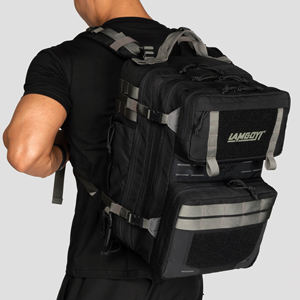 Lamoyi tas punggung olahraga, ransel Gym taktis Velcro dengan tempat penyimpanan 35l kustom - Product Image 1