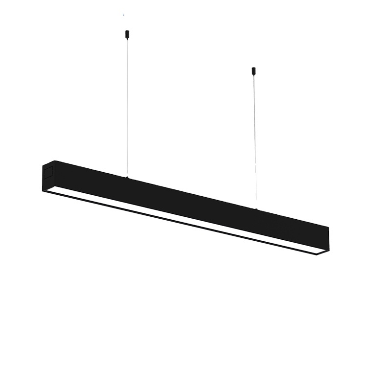 High Performance Aluminum 120cm 240cm Black White Modern Ceiling Hanging Light Fixture 60W/120W LED Shop Lights
