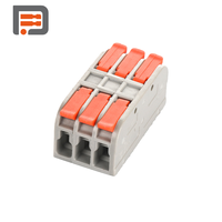 Connecteur de câble à levier à déconnexion rapide à 3 pôles DF-2608-3B-3, bloc de bornes à enfoncement gris montable
