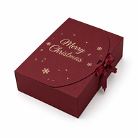 Coffret Cadeau de Noël de Luxe Auto-Assemblable pour Montre et Bougie, avec Embossage, Fermeture Magnétique et Poignée – Emballage Haut de Gamme pour Petites Entreprises