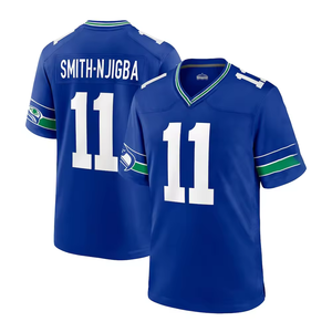 Heren 14 Sam Darnold 11 Jaxon Smith-Njigba 9 Walker III 10 Cooper Kupp Groothandel Goedkoop Topkwaliteit Gestikte American Football Jersey - Product Image 3