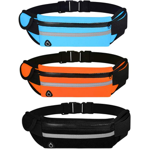 Running Belt Waistpacks with Water Bottle Holder Large Capacity Adjustable Waist Bag Pouch Gym Fanny Pack for Women Men