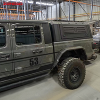 Capot rigide en alliage d'aluminium pour pick-up avec panneaux latéraux MOLLE et porte arrière solide pour GWM Cannon Poer