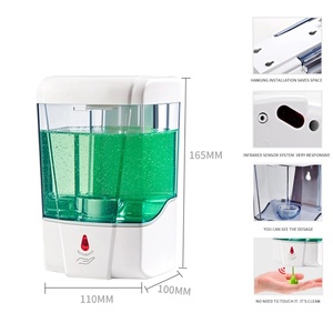 Home Plastic 700ML <b>Hand</b> Sanitizer Touchless Sensor Auto Wall Mounted Automatic Liquid <b>Soap</b> Dispenser - Product Image 1