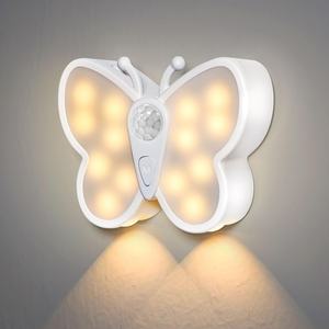 Lámpara Nocturna LED con Sensor de Movimiento, Recargable por USB, 2 Colores, para Habitación, Cocina, Gabinete, Mesita de Noche - Product Image 2