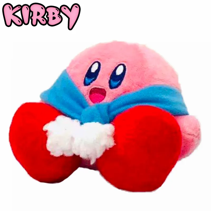 Bufandas de felpa para muñeca, juguetes de felpa de invierno, animación de Kirby
