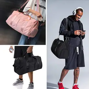 Hoge Kwaliteit Gym Sport Tas Met Schoen Compartiment Voor Mannen En Vrouwen Sport Travel Gym Bag