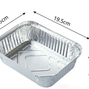 Hot Sales Rectangular Disposable Packing Box Aluminum <b>Foil</b> <b>Container</b> - Product Image 5