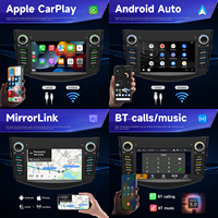 Radio para Auto BQCC de 7 Pulgadas con Pantalla IPS, Reproductor Multimedia Carplay MP5, Mirrorlink, RDS, BT, FM, Estéreo para Auto, Colorido, para Toyota RAV4 06-12