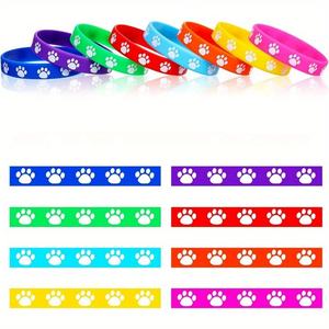 अनुकूलन योग्य कुत्ते पार्टी सिलिकॉन कलाई स्ट्रैप प्यारा पालतू जानवर पैटर्न रबर ब्रैसलेट - Product Image 3