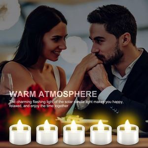 Venta al por Mayor de Velas de Té LED Mini de Plástico con Tapa de Tela, Funcionan con Pilas, sin Llama, Decoración Navideña - Product Image 4