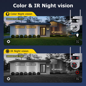 Ubox 6M 5W Nachtzicht 15X Zoom 3-lens Buiten Wifi Netwerk Slimme Draadloze Zonne-energie Aangedreven Beveiligings PTZ CCTV Camerasysteem - Product Image 5