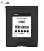 Ensemble de 5 cartouches d'encre compatibles KKCMY pour imprimante d'étiquettes Memjet Afinia L801 - 250 ml chacune - avec puce intelligente