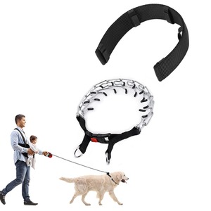 Cadena Desmontable de Acero Inoxidable para Entrenamiento Canino, Estimulador para <span class=keywords><strong>Collar</strong></span> de Corrección Comportamental de Mascotas con Cierre de Hebilla de Tela de Nylon - Product Image 4