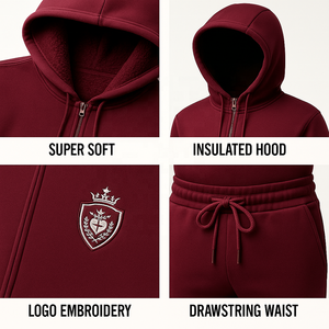 Set Casual da <span class=keywords><strong>Donna</strong></span> 2 Pezzi con Felpa e Pantaloni della Tuta, Tuta Morbida ed Elastica per Tempo Libero Quotidiano e Jogging all'Aperto - Product Image 3