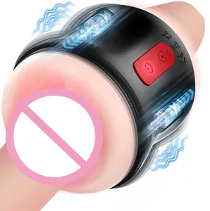 Adult Sex Toys Male Masturbator With 9 Modes Male Powerful Vibration Pocket Pussy Stroker Vibrator Lifelike Vaginal Anal Toy
