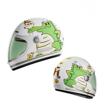 Casque de moto électrique pour enfants, léger, réglable, en ABS, design ventilé et sûr, apparence de dessin animé mignon, pour le cyclisme