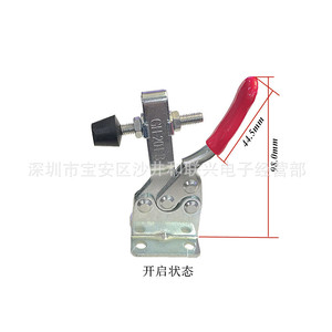 Gh-201-B Horizontal Quick <b>Clamp</b> 90kg Clamping Force Industrial <b>Clamp</b> Carbon Steel Galvanized Metric F <b>Clamp</b> - Product Image 2