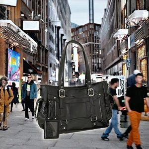 Bolso Tote de Moda de Gran Capacidad en PU y Poliéster, Estilo Dulce y Moderno, Nueva Tendencia, Versátil, Bolso de Mano y Hombro para Motocicleta, Estilo Simple Y2K - Product Image 3