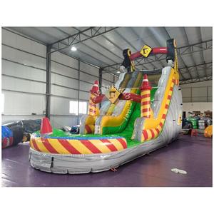 Château gonflable commercial à toboggan aquatique de construction, à une voie, prix usine, pour fêtes d'enfants, <span class=keywords><strong>avec</strong></span> <span class=keywords><strong>piscine</strong></span> géante, à vendre - Product Image 3