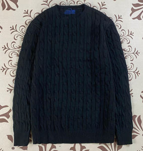 Pull en laine à col roulé décontracté à logo personnalisé 2025, coupe ajustée, style vintage classique <span class=keywords><strong>Ralph</strong></span>, style argenté, imprimé animal, fermeture éclair - Product Image 2