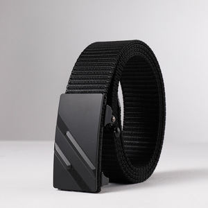 Cinturón táctico ajustable para hombre, lona con piel <span class=keywords><strong>de</strong></span> <span class=keywords><strong>vaca</strong></span>, hebilla automática <span class=keywords><strong>de</strong></span> aleación <span class=keywords><strong>de</strong></span> Metal, precio barato <span class=keywords><strong>de</strong></span> fabricación - Product Image 2