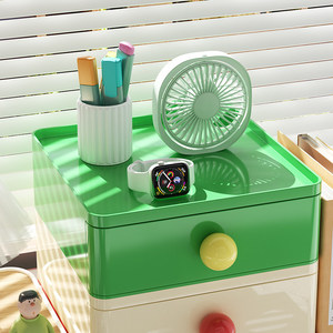 Scatola portaoggetti rettangolare moderna e semplice in plastica impilabile, tipo cassetto, per cancelleria da scrivania e <span class=keywords><strong>organizer</strong></span> per cosmetici - Product Image 4