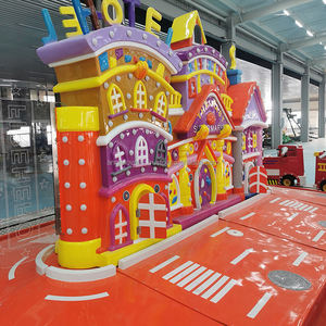 Tren de Juego para Niños con Rieles para Parque de Atracciones, Máquina de Diversión con Tren sobre Rieles - Product Image 3