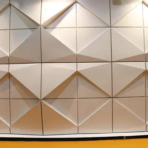 Facade Laser Cut Aluminium Decorative Interior Corrugated Metal Wall Cladding Paneling Prefabricated Decor Wall Facade Panels