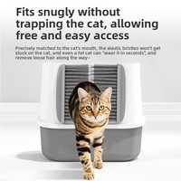 Lettiera per Gatti Chiusa con Coperchio, Grande, in Plastica, Facile da Pulire, Anti-Odore, con Cassetto Estraibile