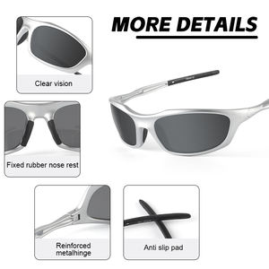 <span class=keywords><strong>Gafas</strong></span> de Sol para <span class=keywords><strong>Ciclismo</strong></span> con Logotipo Personalizado, Diseño Italiano OEM de Alta Calidad, Ovaladas, Polarizadas para Hombre, para Deportes - Product Image 5