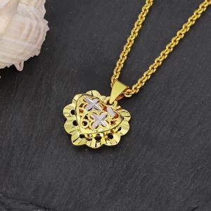 Collar con Colgante de Corazón en Oro de 24K, Joyería de Latón para Niños, Diseño Personalizado JXX - Product Image 4