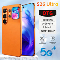 Layar Belakang S26 Ultra 16GB+1TB Original Edukasi 5G CDMA HD Smartphone Anak Murah Android 16 MTK Dimensity Deca Core 8000mAh