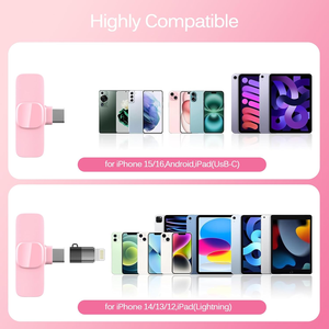 Micrófono de Solapa Inalámbrico K9 Rosa, con Clip Metálico para iPhone y Android, Cancelación de Ruido para Transmisiones en Vivo de TikTok - Product Image 2