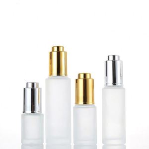 Wholesale Empty 15ml 20ml 30ml Essential Oil Dropper Bottle Makeup Round Scrub Essence Bottle - Product Image 2